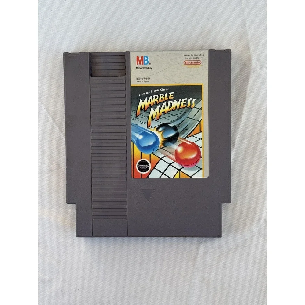 Marble Madness Nintendo NES Game Cartridge Only Milton‎ Bradley NTSC-U/C 1989